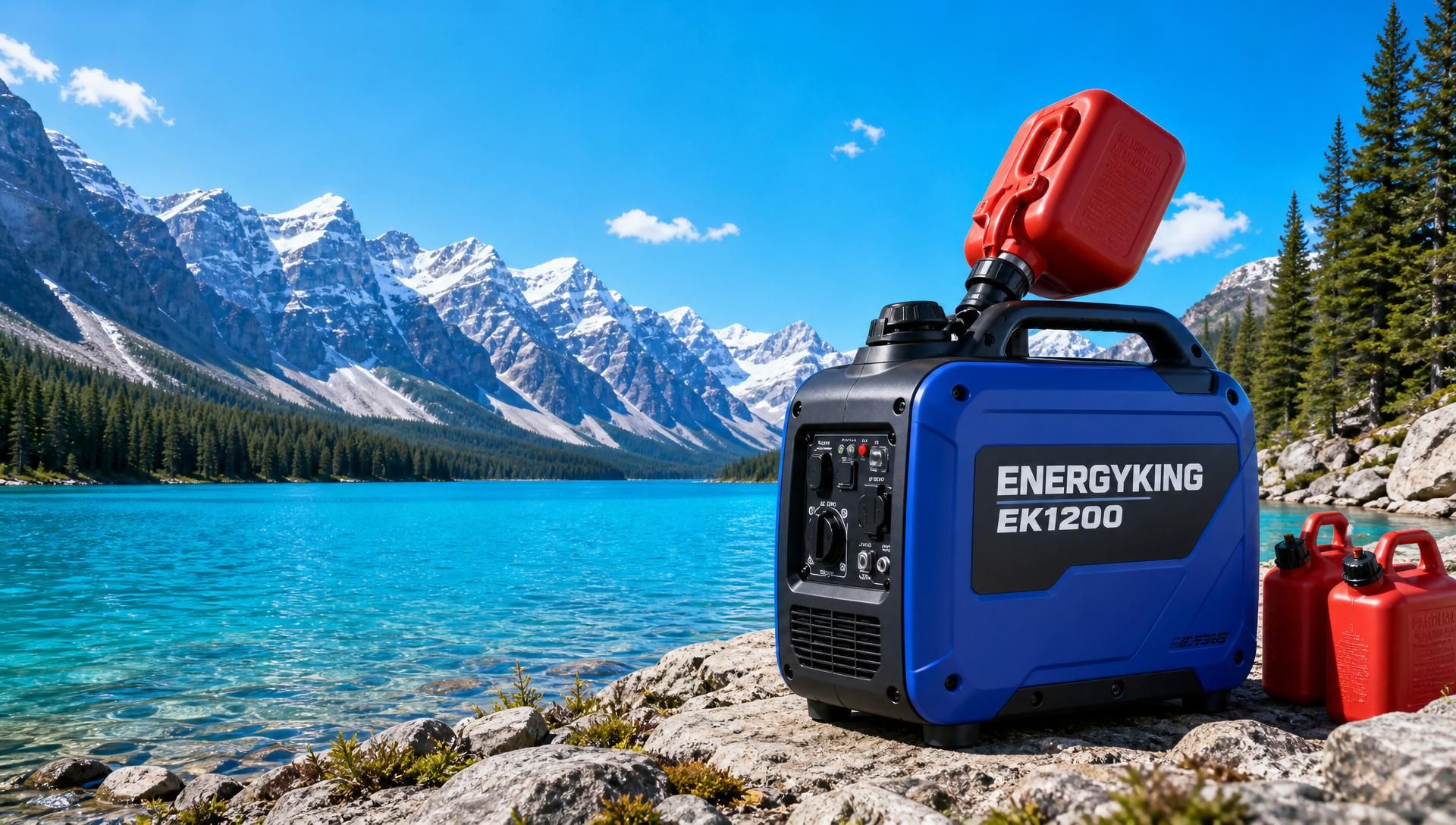 Инверторный генератор EnergyKing EK1200 на фоне гор